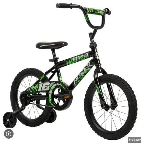 Huffy Rock It 16" Bike with Training Wheels, now only $49 (was$9