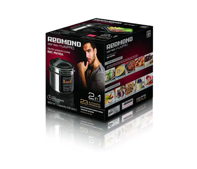 Redmond 5QT 2 in 1 Pressure & Multi Cooker 23 Automatic Programs