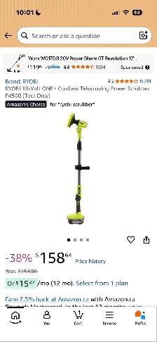 Ryobi window scrubber