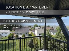 Superbes 4 ½ NEUFS à louer – Pointe-au-Père (Rimouski) NEUF