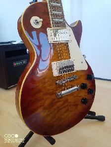 Epiphone Cherry Sunburst Quilt Top Les Paul Standard - Brand New - Photo 2