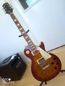 Epiphone Cherry Sunburst Quilt Top Les Paul Standard - Brand New - Photo 4