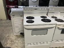 Cuisinière blanche ronds serpentins Moffat