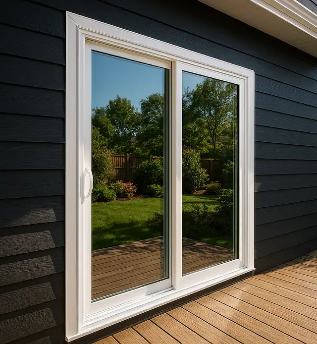 Energy Star White Vinyl Sliding Patio Doors – Full Package