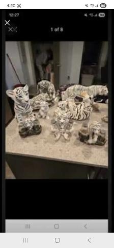 ceramic white tiger collection