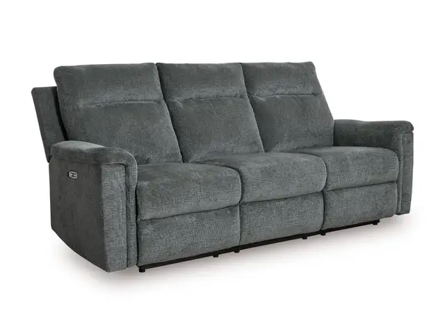 New Barnsana Gravel Power Reclining Sofa Reg. $1699