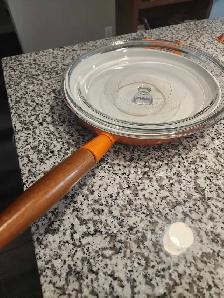 Cast Iron Frying pan w/ glass cover