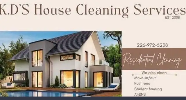K. D's House Cleaning Services SEE PRICES BELOW