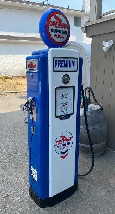 Vintage 1940's Wayne Chevron Gas Pump - Photo 6