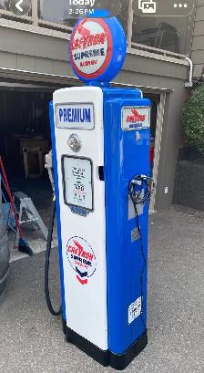 Vintage 1940's Wayne Chevron Gas Pump - Photo 7
