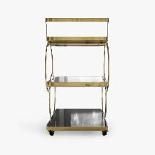 Brand New Luxury Gold Iron Cart with wheels Special $139 - Photo 3
