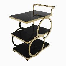 Brand New Luxury Gold Iron Cart with wheels Special $139 - Photo 4