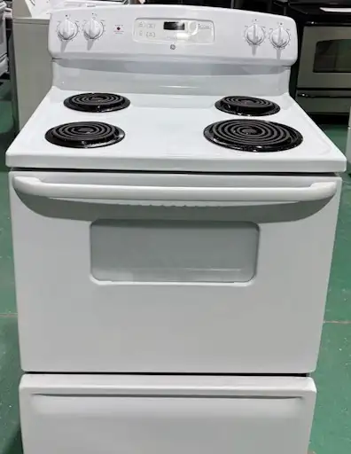 Reconditioned GE Coil Top Stove JCBS25 M1WW (S4373) $395 Only