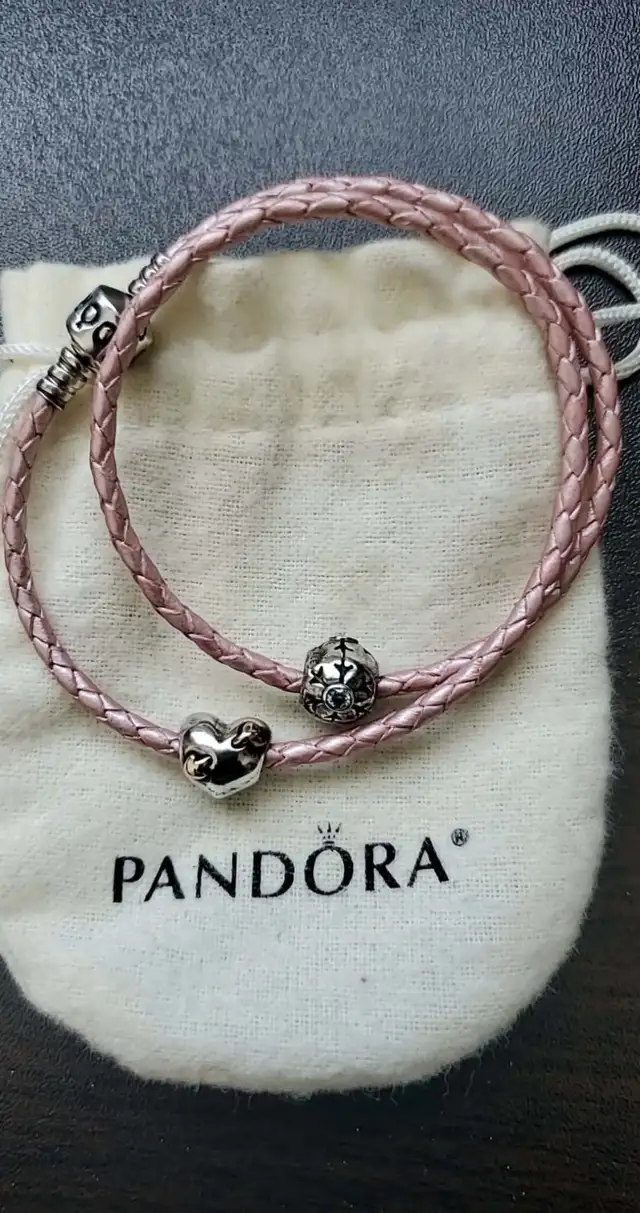 Pandora bracelet and charms
