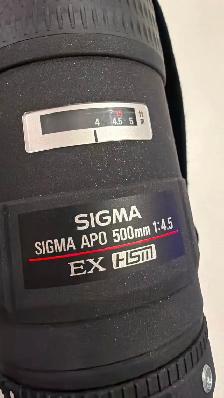 Nikon Mount Sigma 500mm/4.5 Lens