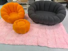 Brand New Pumpkin Couch with Stool or Loveseat $399 to $499