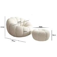 Brand New Pumpkin Couch with Stool or Loveseat $399 to $499 - Photo 4