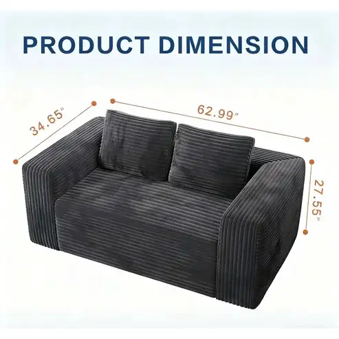 Brand New 63' Compressed 2-seater Loveseat Special $299