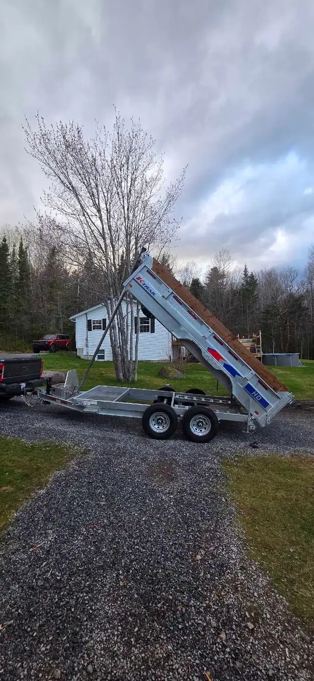 7x14 dump trailer for hire or rent