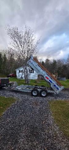 7x14 dump trailer for hire or rent