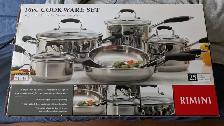 10 piece stainless steel cookware set