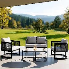 Brand New 5pcs Patio Set Marble Tempered Glass Special $499 - Photo 2
