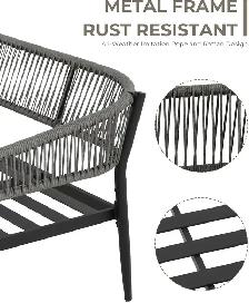 Brand New 4pcs Patio Furniture Set Faux Marble Table $459 - Photo 5