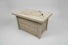 Brand New Gray Oak Propane Fire Pit Table - Aluminum $299 - Photo 2
