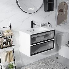 Brand New 30' Modern Wall-Mounted Bathroom Vanity Cabinet $69 - Photo 3