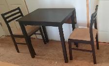 Table and 2 chairs