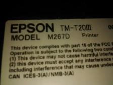 Epson TM-T20III Receipt Printer, Dark Grey with Power Supply USB - Photo 2