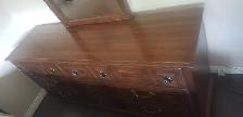 Vintage Dark Brown (Chestnut) Bedroom 5 Piece Furniture Set w/ n - Photo 3
