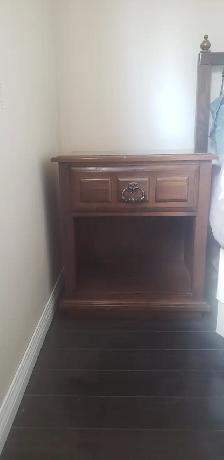 Vintage Dark Brown (Chestnut) Bedroom 5 Piece Furniture Set w/ n - Photo 8