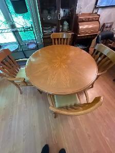 dining table and chairs