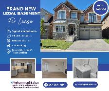 3 Bedroom 2 Washrooms Basement for Rent in Waterdown