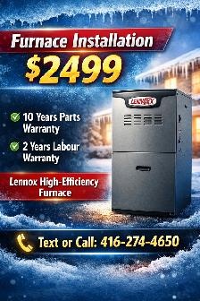 new high efficency  furnace installation - Photo 7