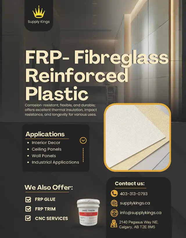 Fibreglass Reinforced Plastic (FRP) Panels & Accessories