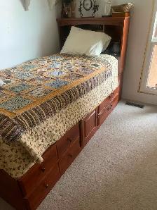 Twin captains bed