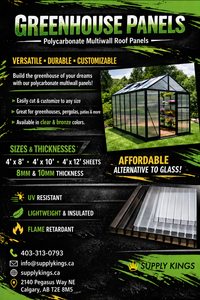 Greenhouse Panels – Polycarbonate Multiwall Roof Panels