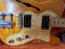 1972 Telecaster Thinline guitar w/ Bigsby Palm Pedals