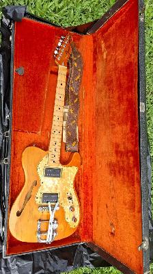 1972 Telecaster Thinline guitar w/ Bigsby Palm Pedals - Photo 8