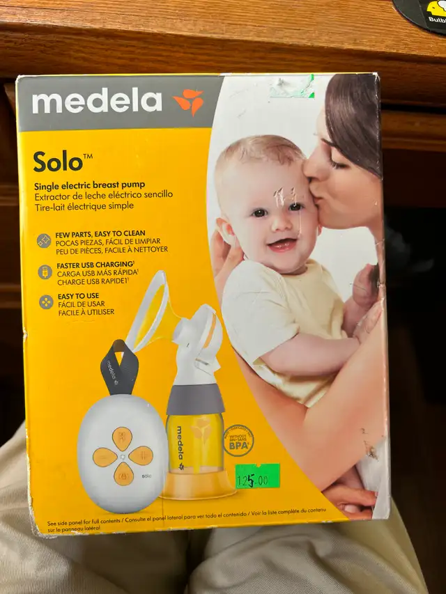 NEW MEDELA SOLO SINGLE ELEC BREAST PUMPBRAND NEW IN THE BOX