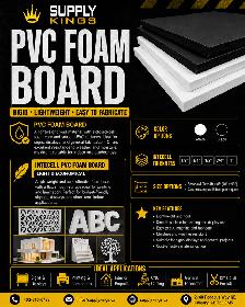 Premium PVC Foam Board – Rigid, Lightweight & Easy to Fabricate