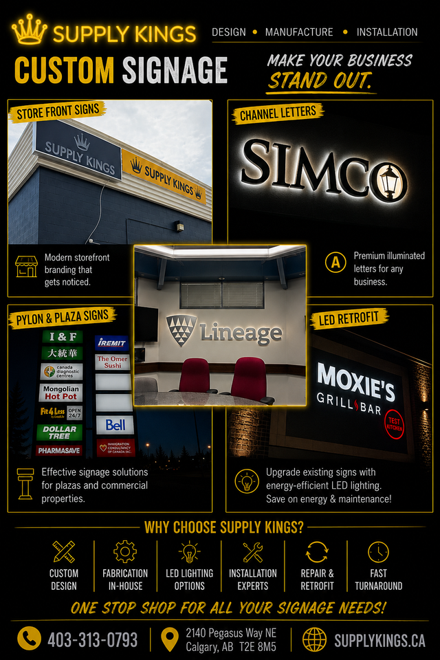 Custom Signage Solutions – Storefront, Channel Letters & Pylon
