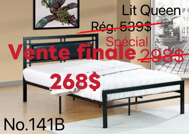 100%NEUF! LE PLUS PRIX! Des lits et des meubles à Liquidation!!