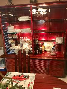 kitchen or dining room table with chairs and hutch - Photo 2