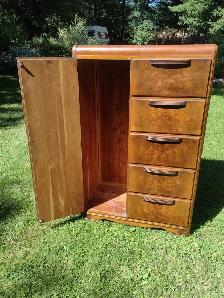 Antique 5 drawer tallboy Armoire - Photo 2
