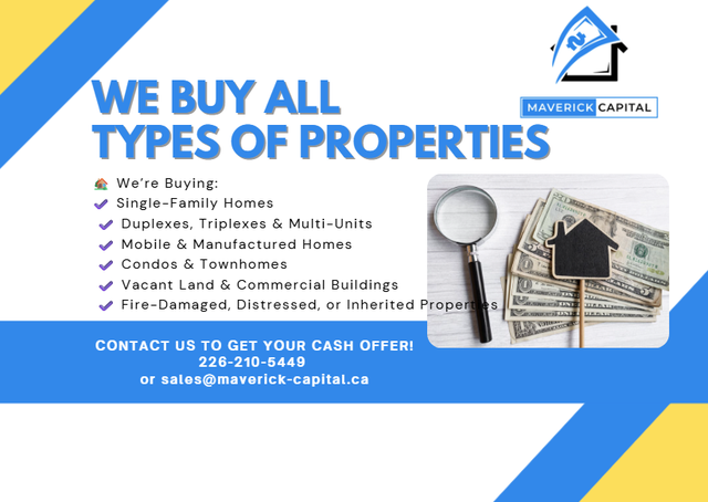 We Buy Houses in SouthWestern Ontario!