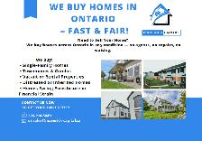 We buy homes in any condition—no repairs needed!