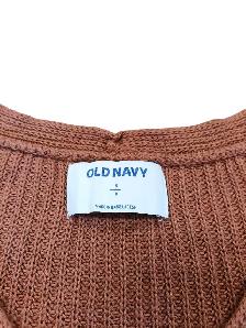 Old Navy Textured Rib-Knit V-Neck Tunic Sweater – Small - Photo 2